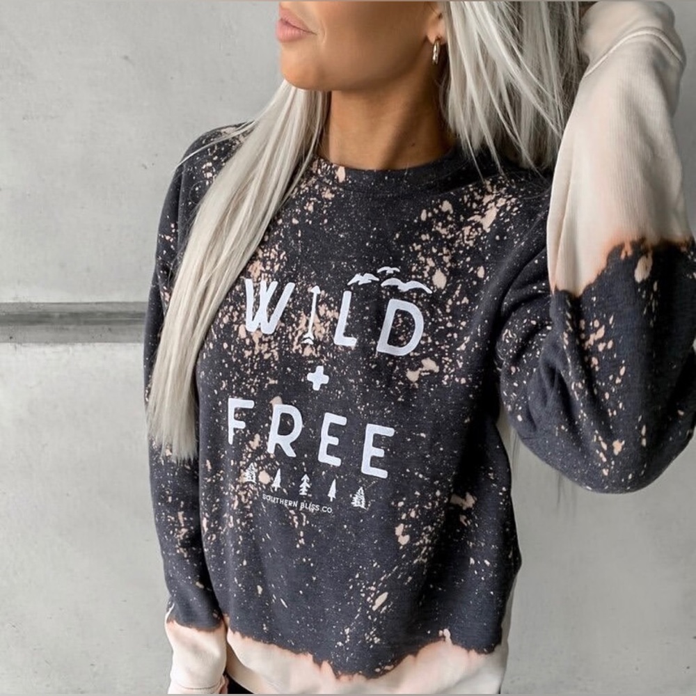 Wild and free sweater